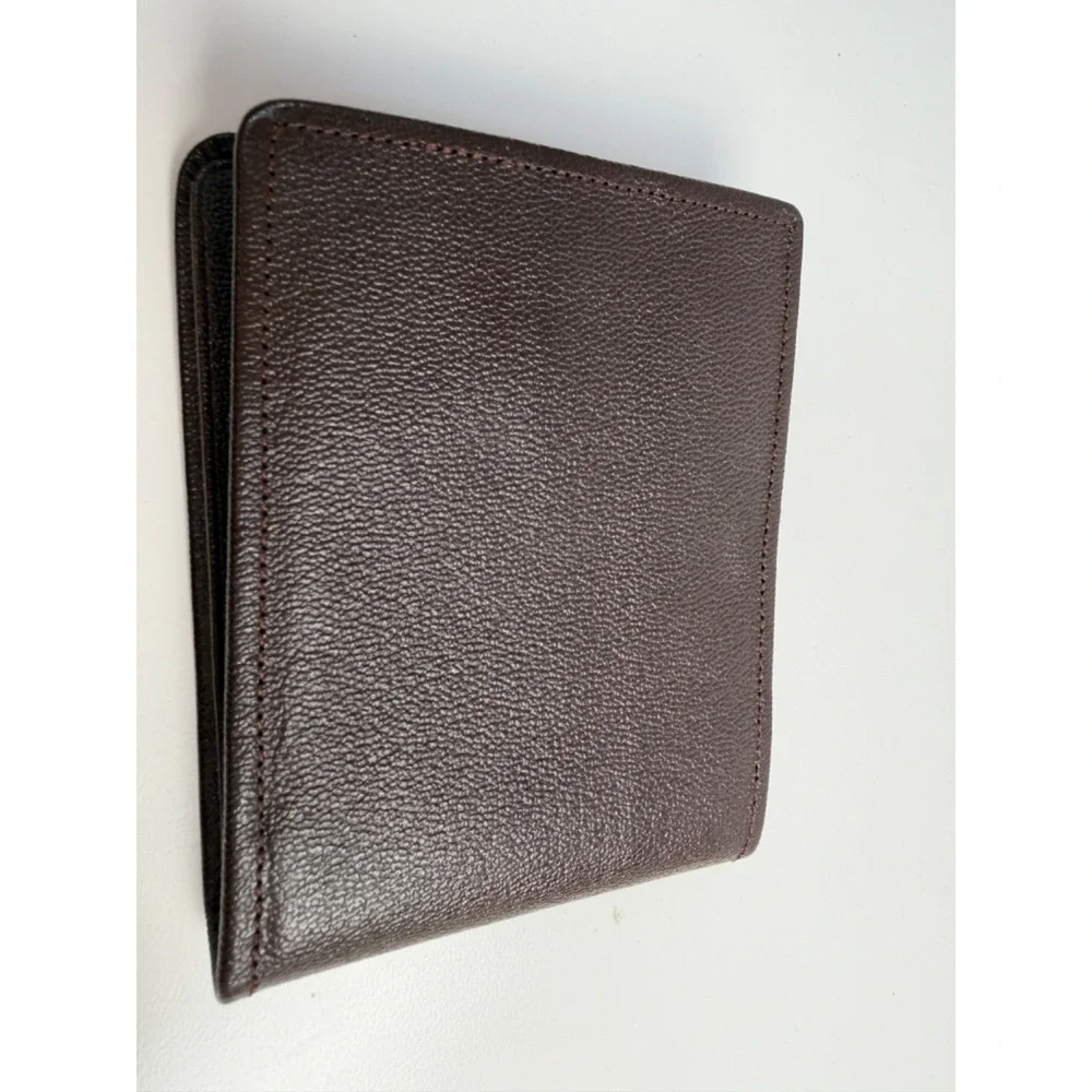 Vintage Hickok Mens Brown Pebbled Leather Bifold Wallet 1953 Classic NWOB
